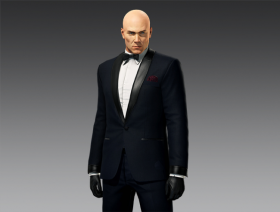 HITMAN: Tuxedo suit with gloves