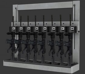 Armory gun racks