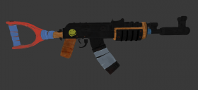 Improvised AK47 Rifle