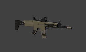 Scar-l low poly