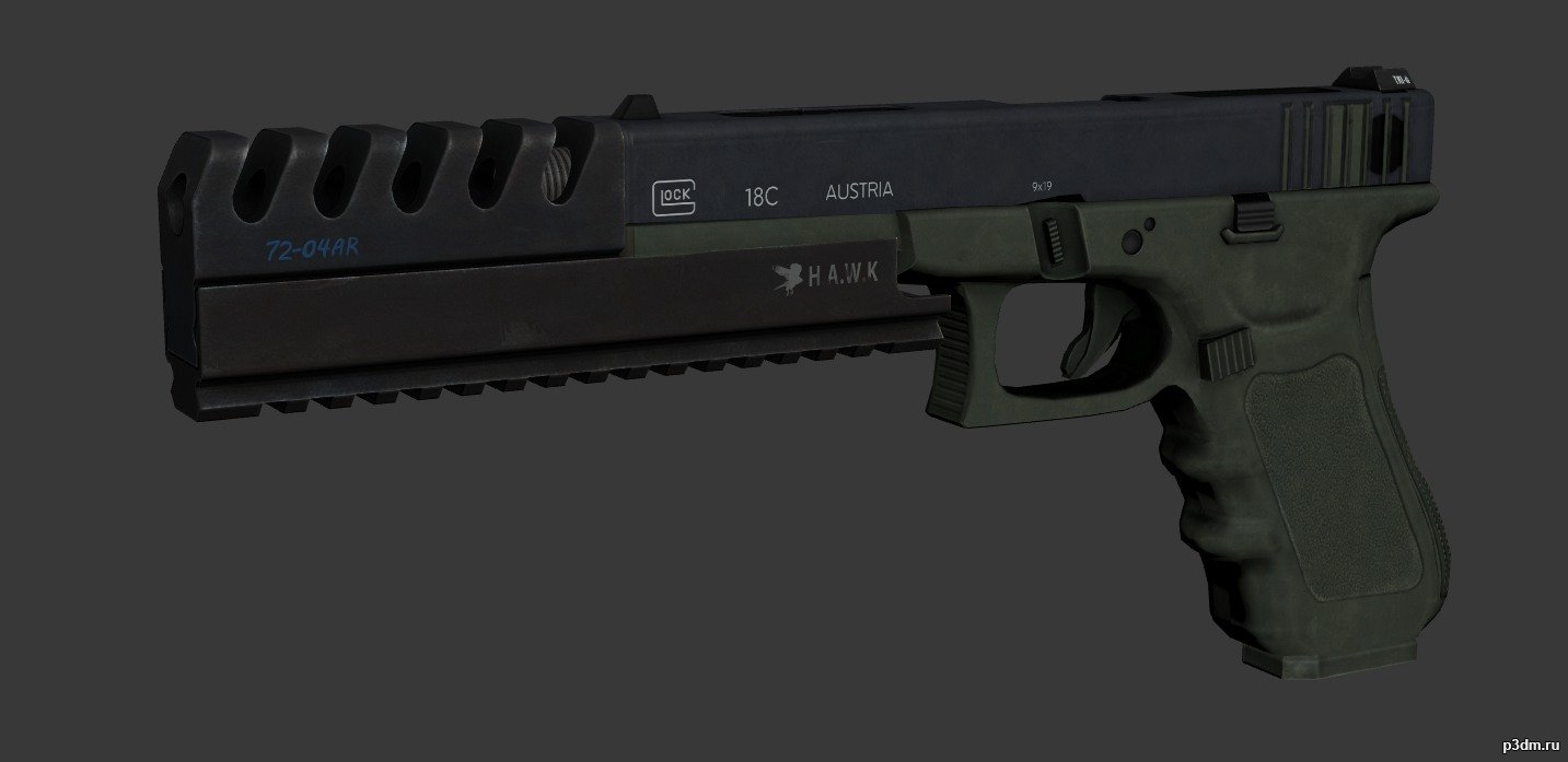 3D модель пистолета из игры Get. 