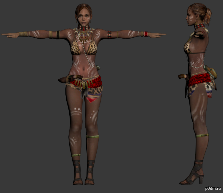 Sheva (Tribal) » Pack 3D models