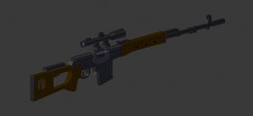Low Poly Dragunov