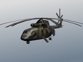 Mi-26 Landed (low poly)