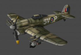 Hawker Typhoon EK139N ground attack version