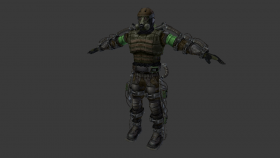 Exoskeleton tank mp green