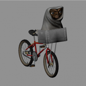 E.T and bike