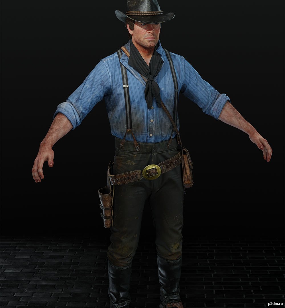 Arthur Morgan RDR2 - 3D model by Nina Krutkyté (@nkrutkyte) [0d236ce]