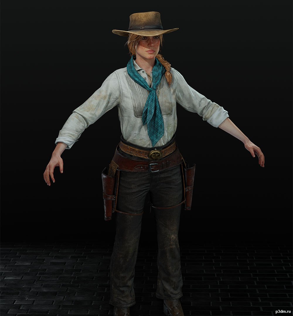 Red Dead Redemption 2 - Sadie Adler Var. 14 » Pack 3D models