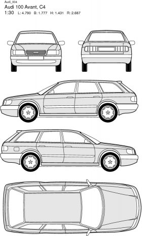 Audi 100 Avant, C4
