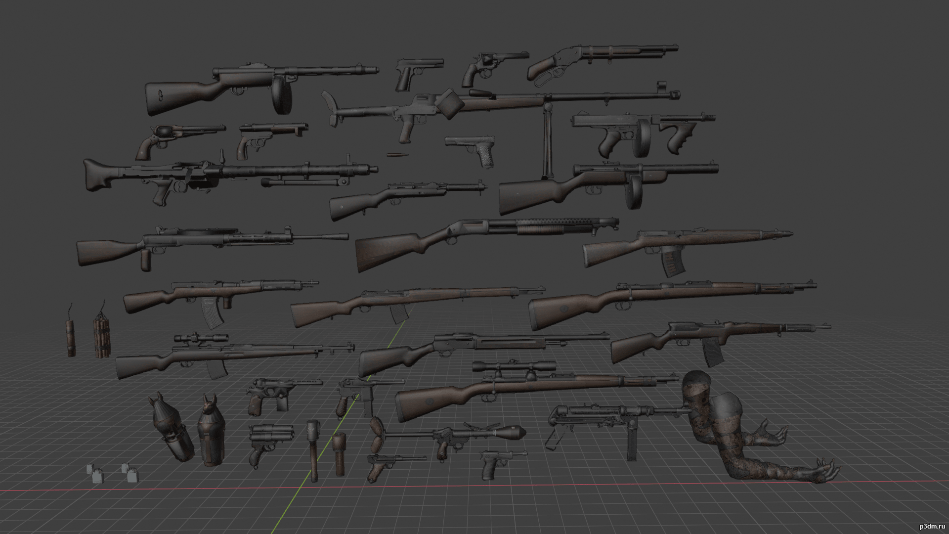 Deadfall Adventures weapons » Pack 3D models