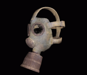 gas mask with goggles