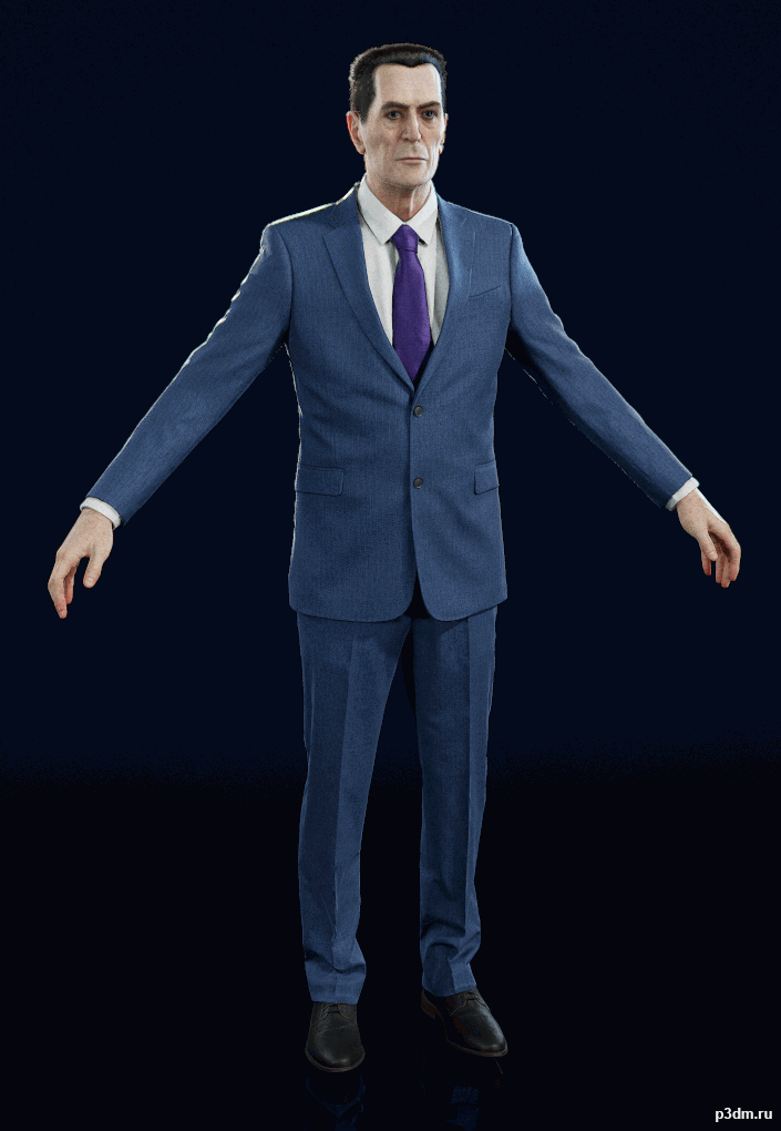 Half Life Alyx: Gman 3d Model