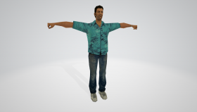 Grand Theft Auto: Vice City (Street Outfit)-Tommy Vercetti