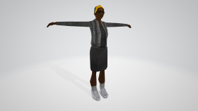 Grand Theft Auto: Vice City (Black Female Old Street)