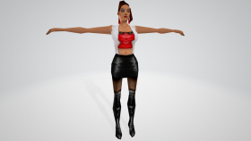 Grand Theft Auto: Vice City (White Female Young Biker #2)