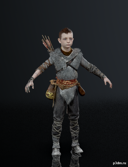 God of War Ragnarok Atreus' Mask 3D Model by HitmanHimself on