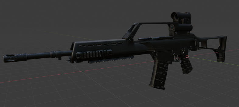 SCP Containment Breach Multiplayer HK-G36 - Download Free 3D model