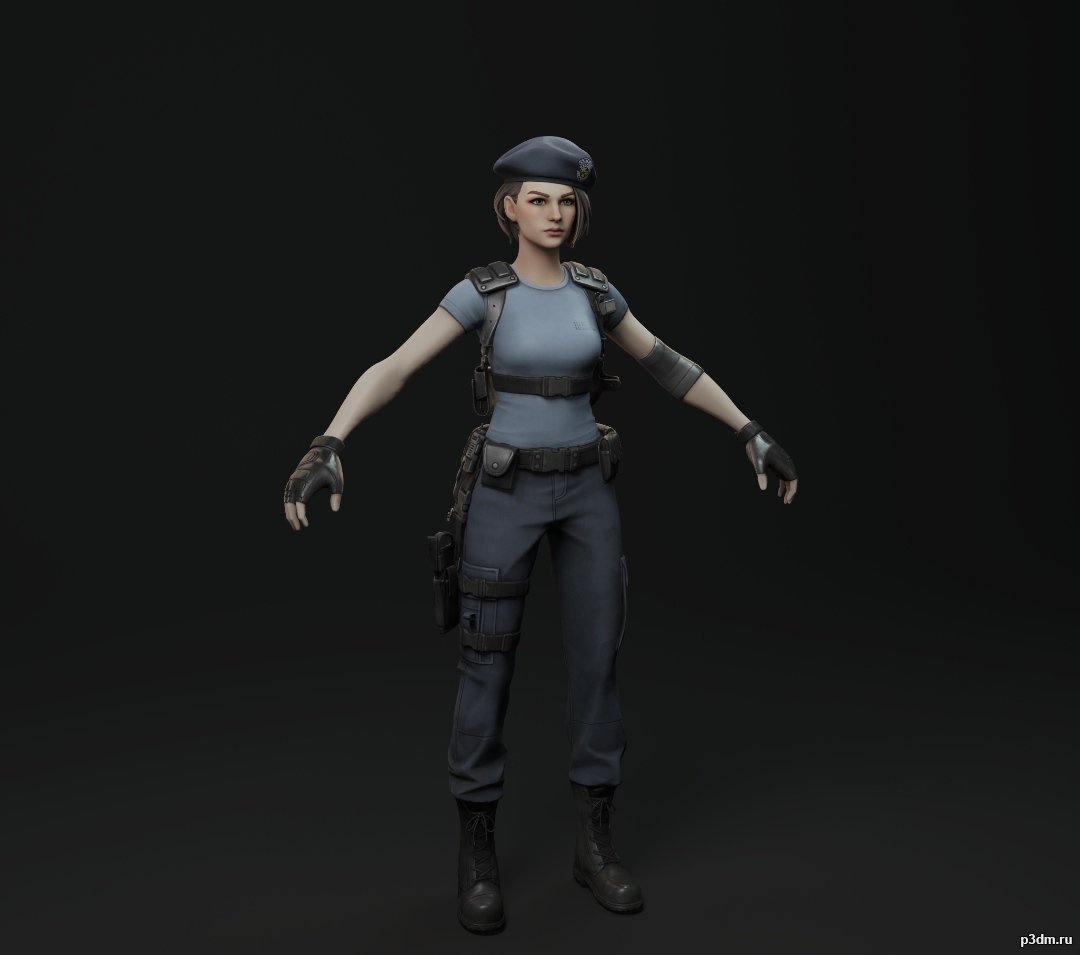 jill valentine re3 remake 3D Model in Woman 3DExport