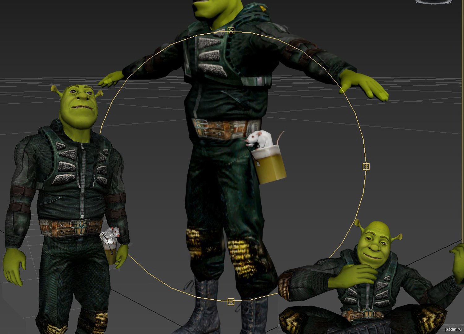 Shrek ot_strelok7171(Сенгаев Лев) » Pack 3D models