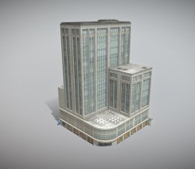 Mid rise wall to wall office building