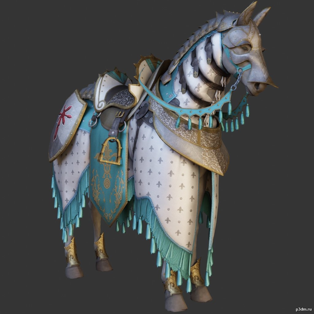 Detroit Truck Engine 3D Model – 3D Horse