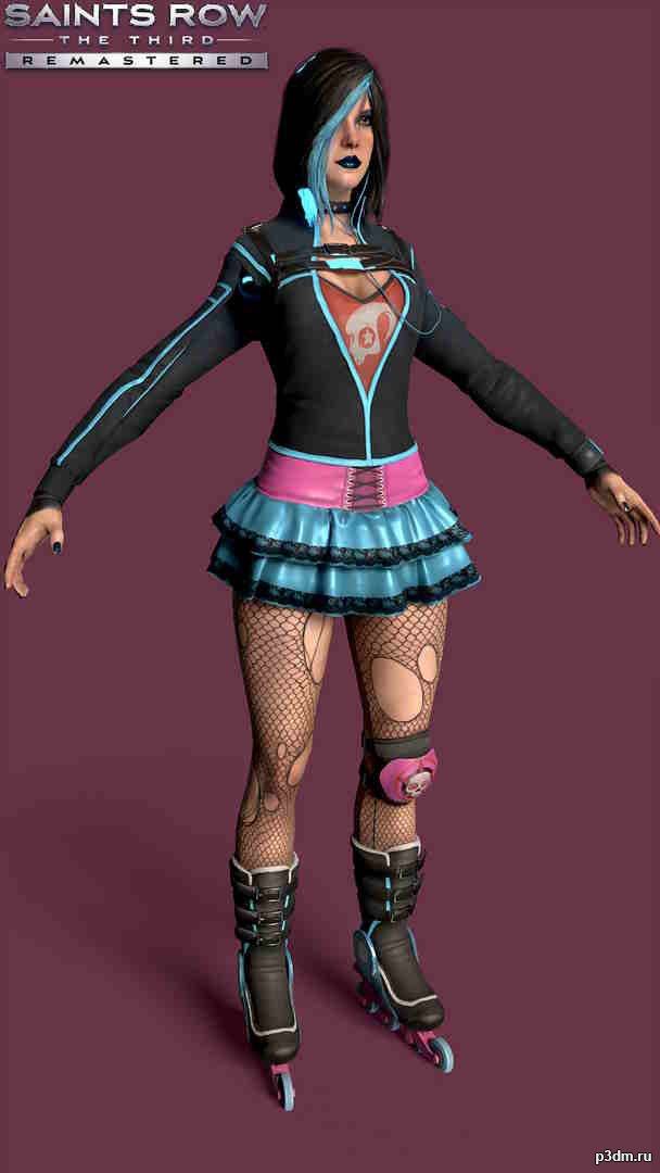 Kirsten Saints Row 3 Remastered Pack 3D models