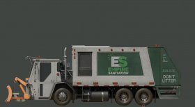 Garbage Truck Snow