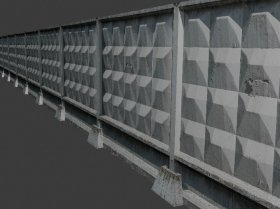 Reinforced concrete fence plate