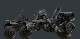 Cyborg Three Wheel Motorbike