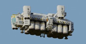 Sci-fi Cargo Ship