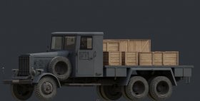 German Truck Flatbed