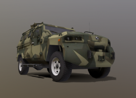 Azov Brigade KrAZ Cougar