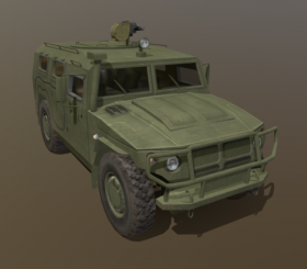 GAZ Tigr with AGS-17