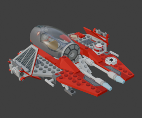 Jedi Starfighter (Episode III, Red)