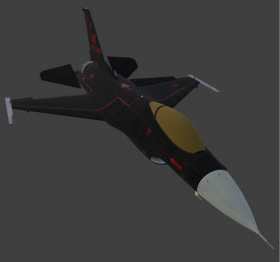 F-16C B.30 Wraith aggressor (USAF)
