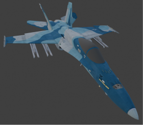 F/A-18C Blue Camo aggressor (USN)