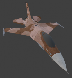 F-16A Brown Camo aggressor (USN)