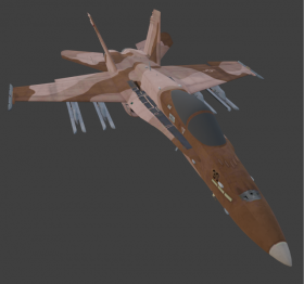 F/A-18C Brown Camo aggressor (USN)