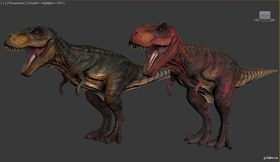T-Rex 3D Print from the Game Primal Carnage …
