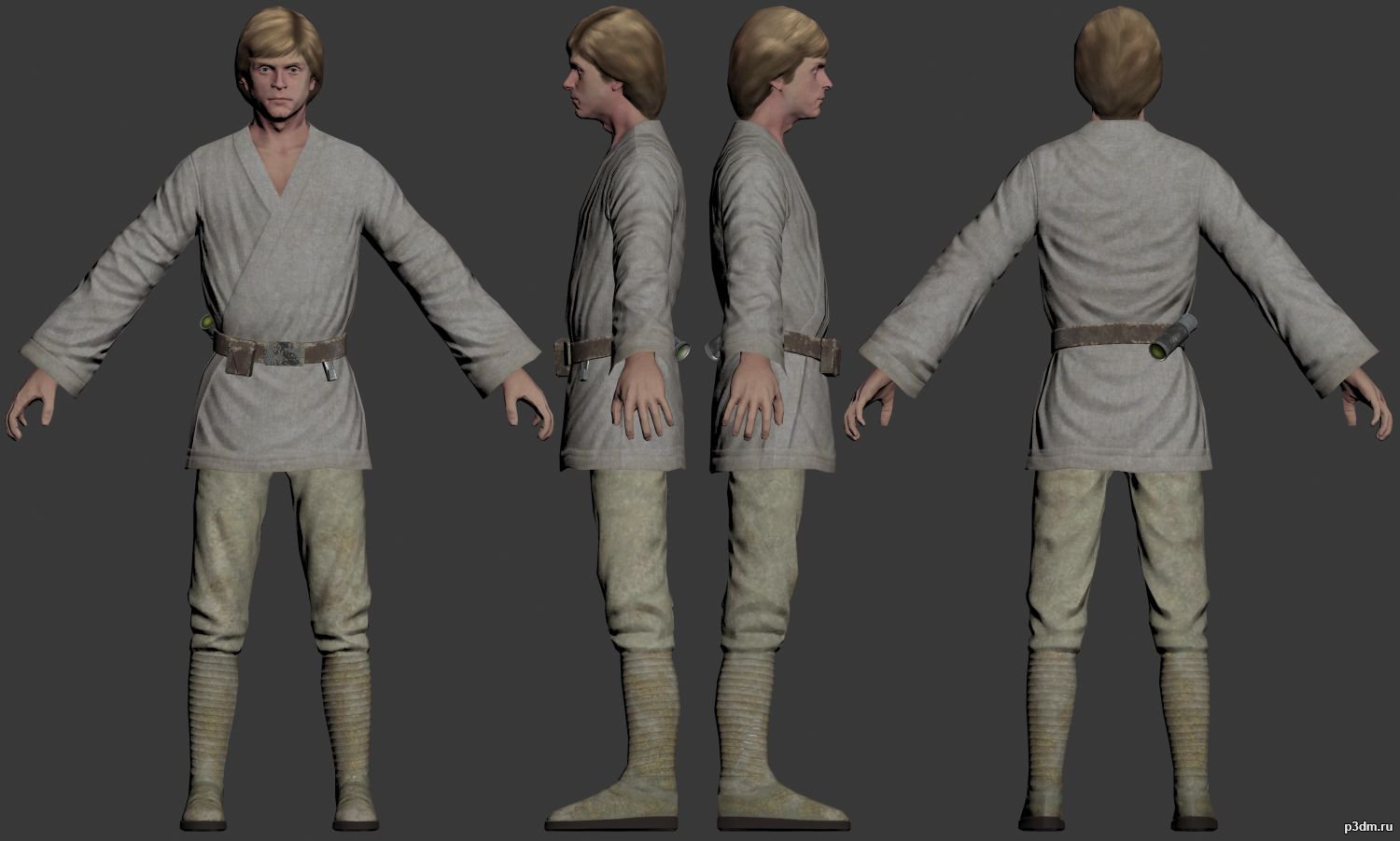 Luke skywalker best sale 3d model