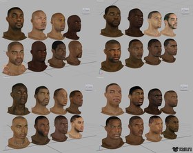 NBA 2K12 Head models