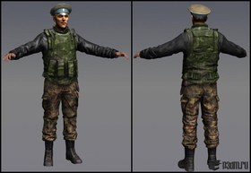 Major Lebedjev with vest