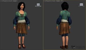 Girl from the video game haunted