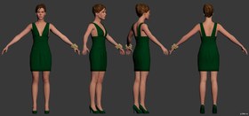 Nicole Hunter (green dress)