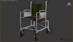 Chair wheel chair old