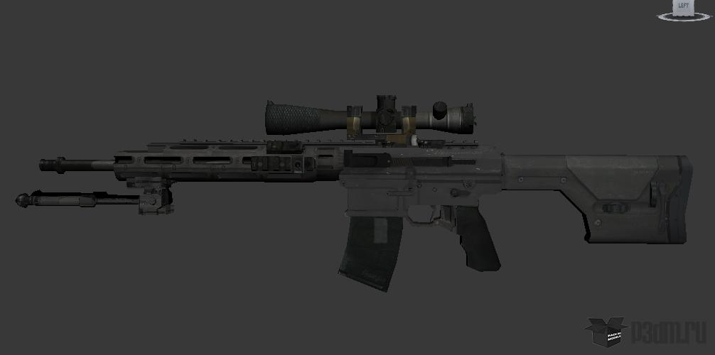 3D модель оружия из игры COD MW3. 