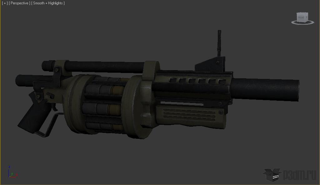 PickUp grenade launcher » Pack 3D models