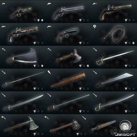 All weapons from Assassin's Creed Liberation